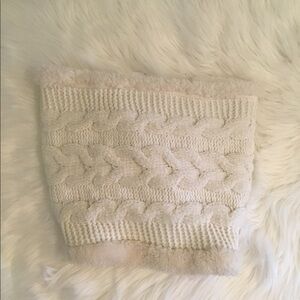 Womans Goods For Life chunky cable knit lined snood ivory